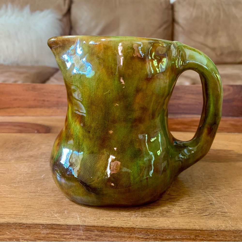 Handmade Glazed Pottery Small Pitcher